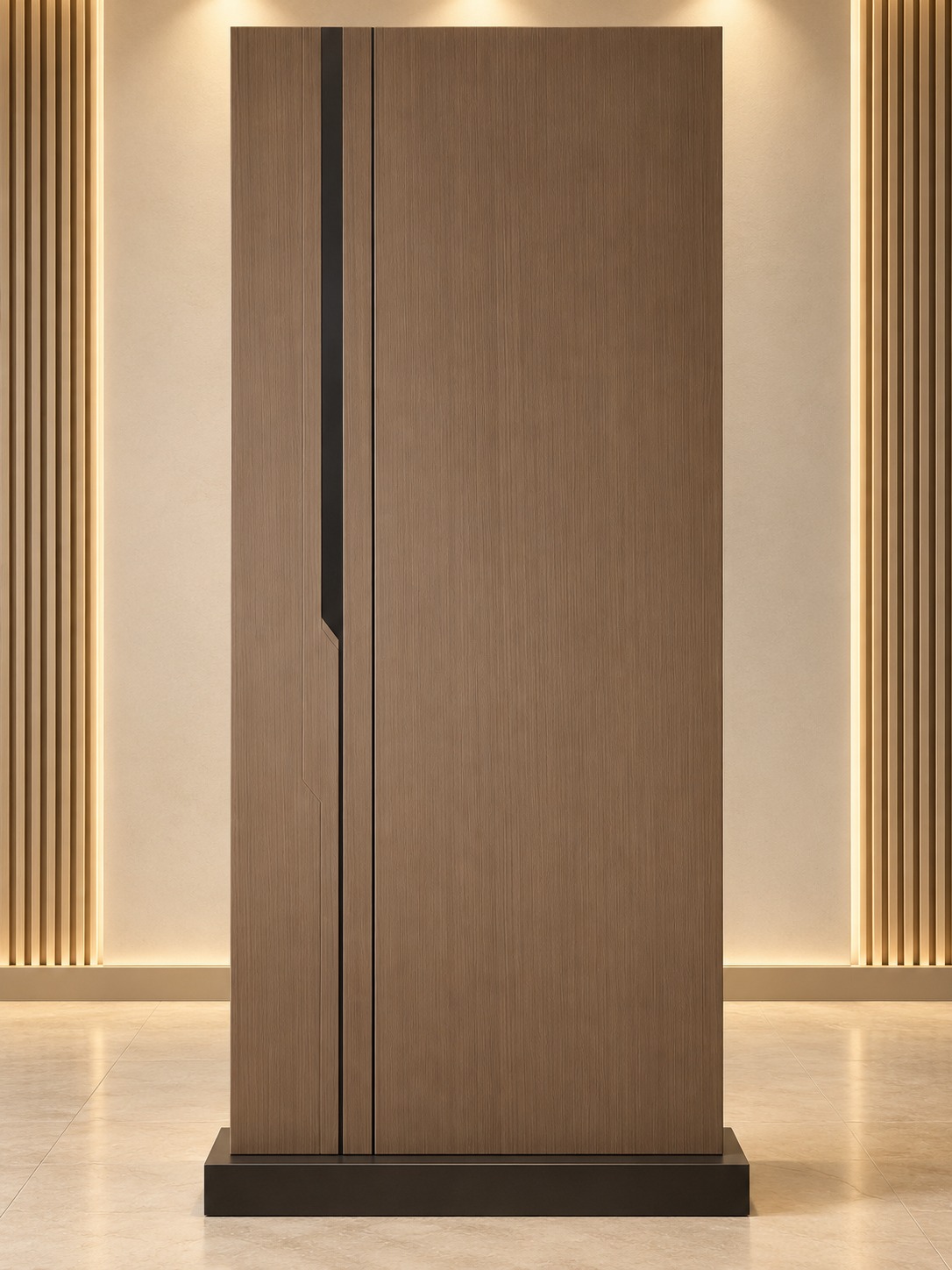 Walnut door detail