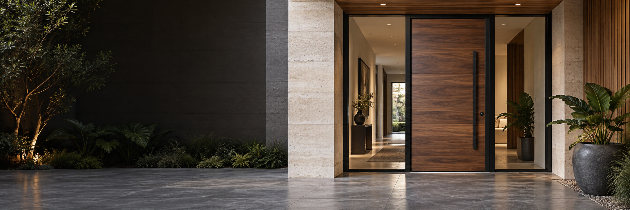 Walnut Houseman entrance door